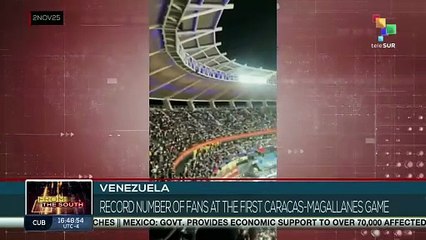 Record number of fans at the first Caracas-Magallanes game