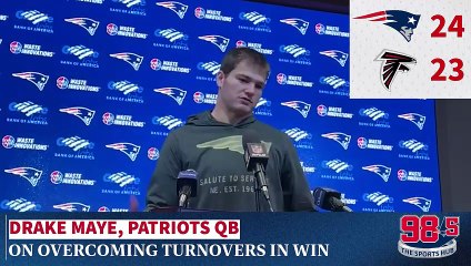 Drake Maye on overcoming turnovers in win