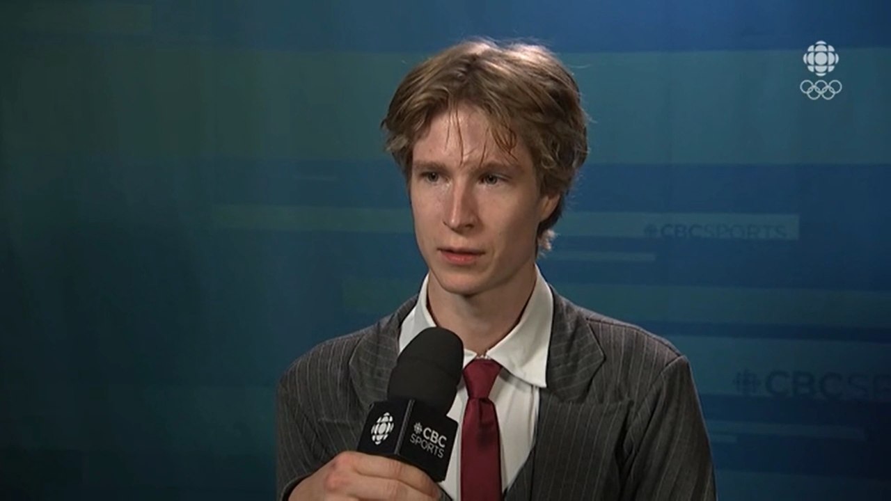 Stephen Gogolev 2025 Skate Canada International CBC post-SP interview