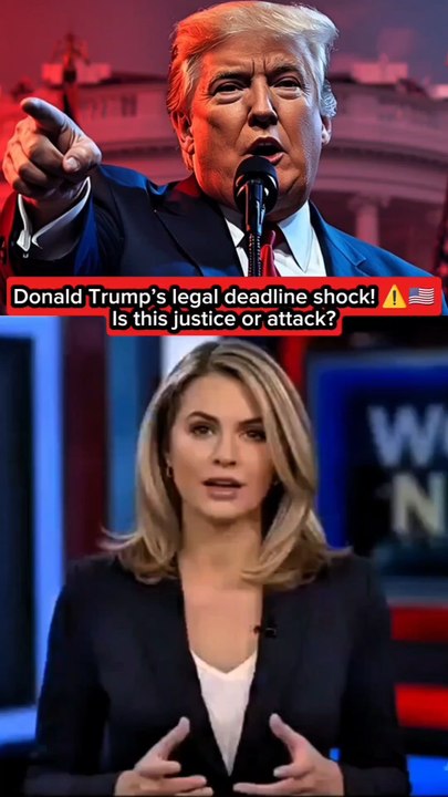 Donald Trump’s legal deadline shock! ⚠️🇺🇸Is this justice or attack?