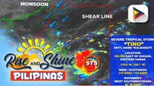 Bagyong #TinoPH, lumakas pa at isa ng ‘severe tropical storm’; Signal No. 1 at 2 nakataas na sa maraming lugar