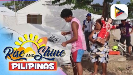 IDPs sa San Remigio Tent City, nagsimula nang baklasin ang kani-kanilang family tent - Vel Custodio