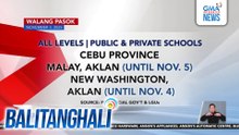 Walang pasok as of 11:07 a.m., November 3, 2025 | Balitanghali