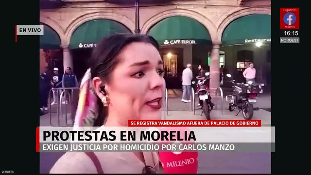 ÚLTIMA HORA: Protestas por el alcalde de Uruapan provocan disturbios y vandalismo en Morelia