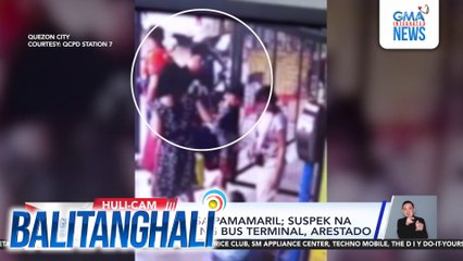 Rider, sugatan sa pamamaril; suspek na security guard ng bus terminal, arestado | Balitanghali