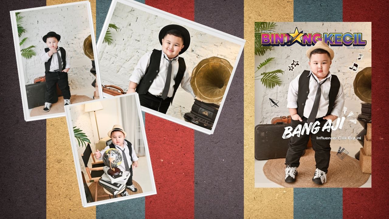 Bang Aji Influencer Cilik Era Ini, Jadi Cover Digital Bintang Kecil ?