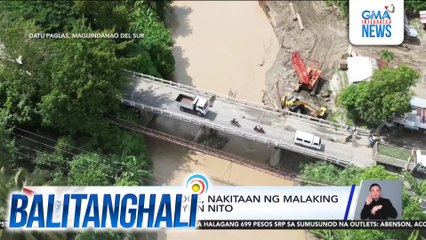 Datu Paglas Bridge, nakitaan ng malaking bitak sa pundasyon nito | Balitanghali