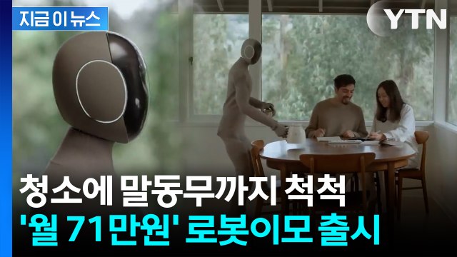 월 71만 원으로 집안일 끝? 휴머노이드 로봇, 내년 미국 출시 [지금이뉴스] / YTN