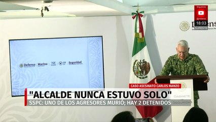 Omar García Harfuch, confirma que el alcalde Carlos Manzo contaba con 14 elementos de GN
