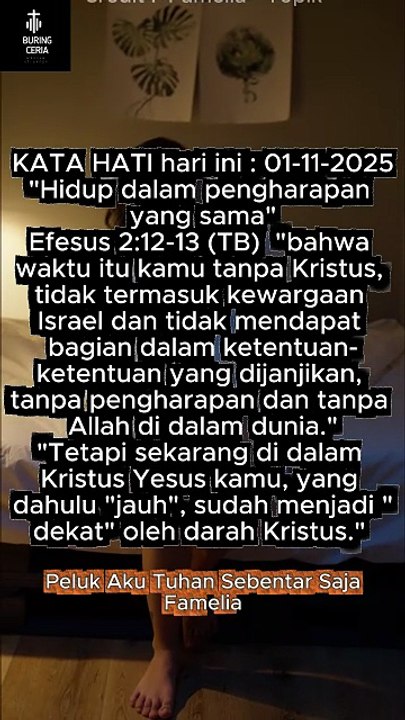 KATA HATI hari ini  01-11-2025 #music #worship #viral #video #saatteduh #cover #coversong