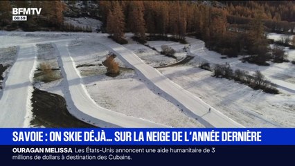 Savoie: début du ski sur la neige de l'année dernière
