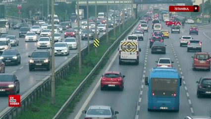 İstanbul'da haftanın ilk iş gününde trafik yoğunluğu