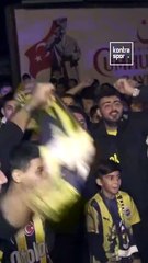Fenerbahçe taraftarından coşkulu karşılama