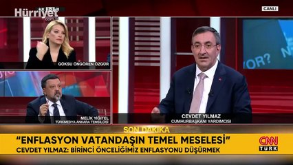 Cumhurbaşkanı Yardımcısı Cevdet Yılmaz CNN TÜRK'te: Enflasyonu düşürmekte kararlıyız