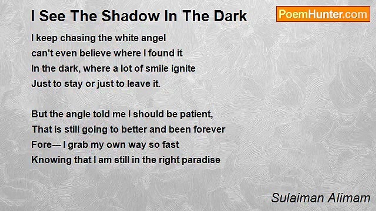 Sulaiman Alimam - I See The Shadow In The Dark