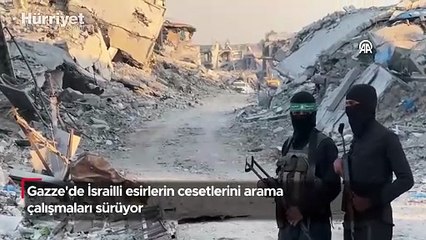 Hamas, Gazze'deki İsrailli esirlere ait 3 cesedi daha Kızılhaç'a teslim etti
