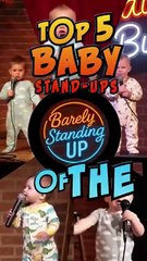 Babies doing stand-up