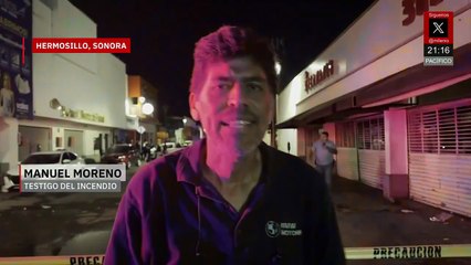 Autoridades investigan explosión e incendio en Waldo’s de Hermosillo