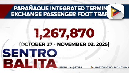 Higit 1.2-M pasahero, naitala sa PITX mula Oct. 27-Nov. 2; PITX, pinaghahandaan na rin ang dagsa ng mga pasahero sa holiday season | ulat ni Gab Villegas