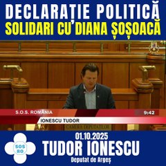 Declarație Politică: Solidari cu Diana Șoșoacă