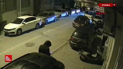 İstanbul'da saniyeler içerisinde motosiklet hırsızlığı