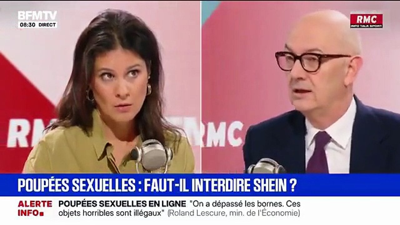 Le ministre de l’Economie Roland Lescure a indiqué qu’il demanderait l’interdiction d’accès de Shein en France s’il vendait à nouveau des poupées à caractère pédopornographique - VIDEO