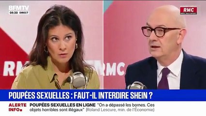 Le ministre de l’Economie Roland Lescure a indiqué qu’il demanderait l’interdiction d’accès de Shein en France s’il vendait à nouveau des poupées à caractère pédopornographique - VIDEO