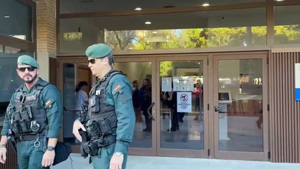 La periodista Maribel Vilaplana llega al juzgado de Catarroja para testificar por el 29-O