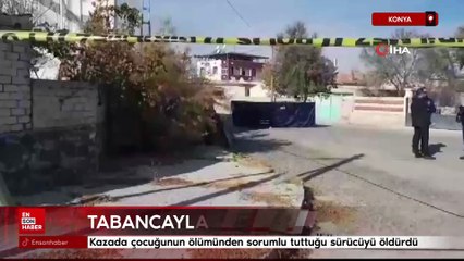 Konya'da kazada çocuğunun ölümünden sorumlu tuttuğu sürücüyü öldürdü