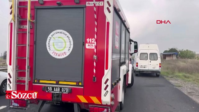 Tekirdağ’da kontrolden çıkan otomobil takla attı; 1 yaralı