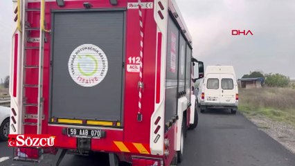 Tekirdağ’da kontrolden çıkan otomobil takla attı; 1 yaralı