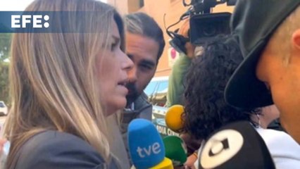 La periodista Maribel Vilaplana llega al juzgado de Catarroja para testificar por el 29-O