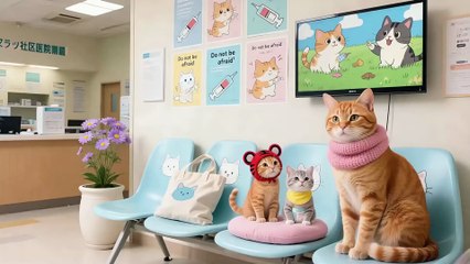 Tiger-Hat Cat Teaches Silver Gradient Baby Life Skills! 🐱 Toothpaste Chaos & Vaccine Tears Follow 😿