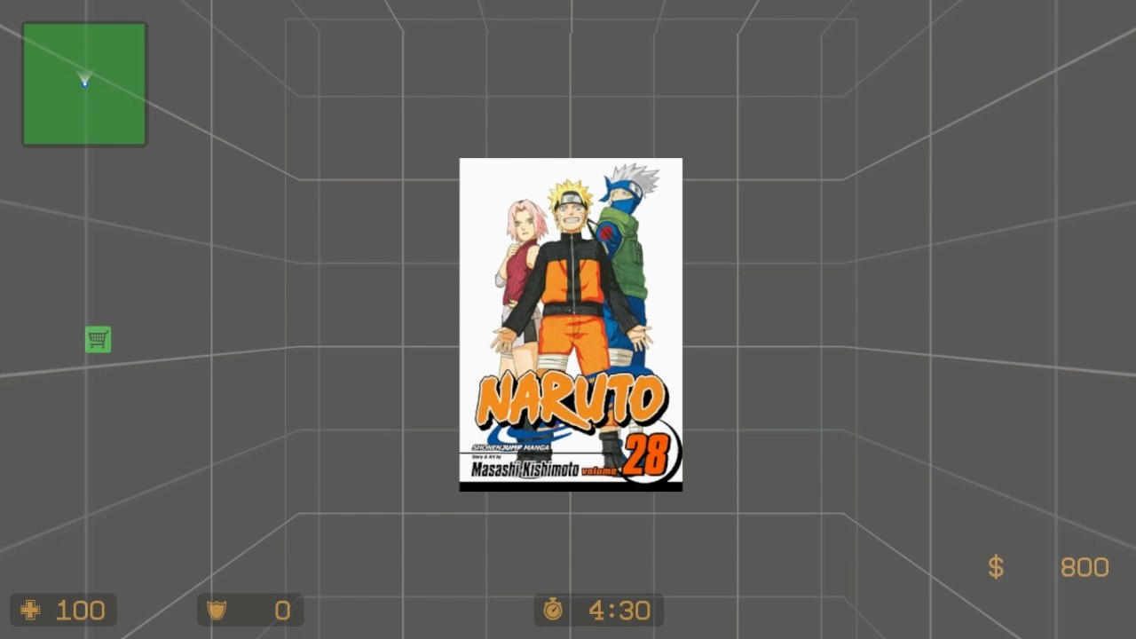 NARUTO Volume 28 Cover Art spray mod | Counter-Strike: Source