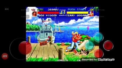 Fatal Fury 3 Bob Wilson vs Terry Bogard fala de vitória do Terry Bogard em português