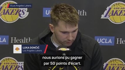 Lakers - Dončić : “Lorsque nous gagnons, peu importe le nombre de points que je marque”