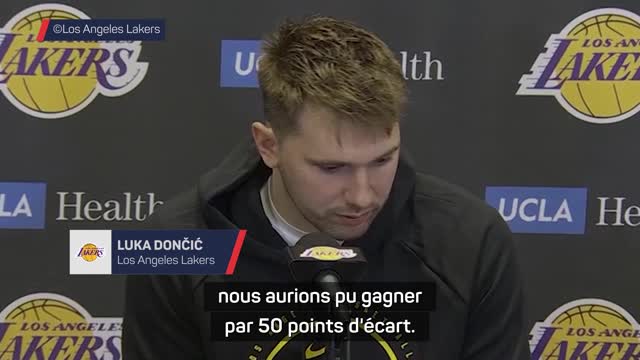 Lakers - Dončić : “Lorsque nous gagnons, peu importe le nombre de points que je marque”