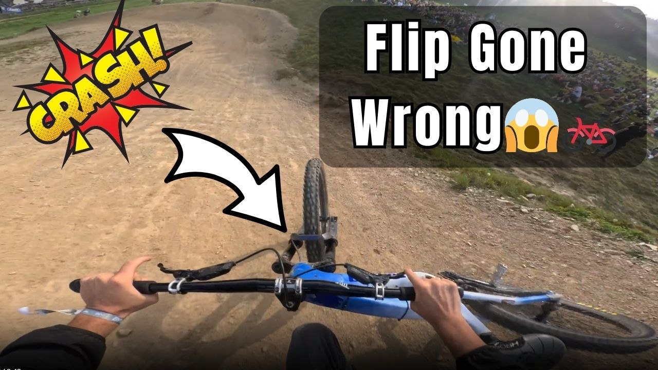 Backflip fail: Bike rider tries to backflip at Green Hill Bikepark and falls