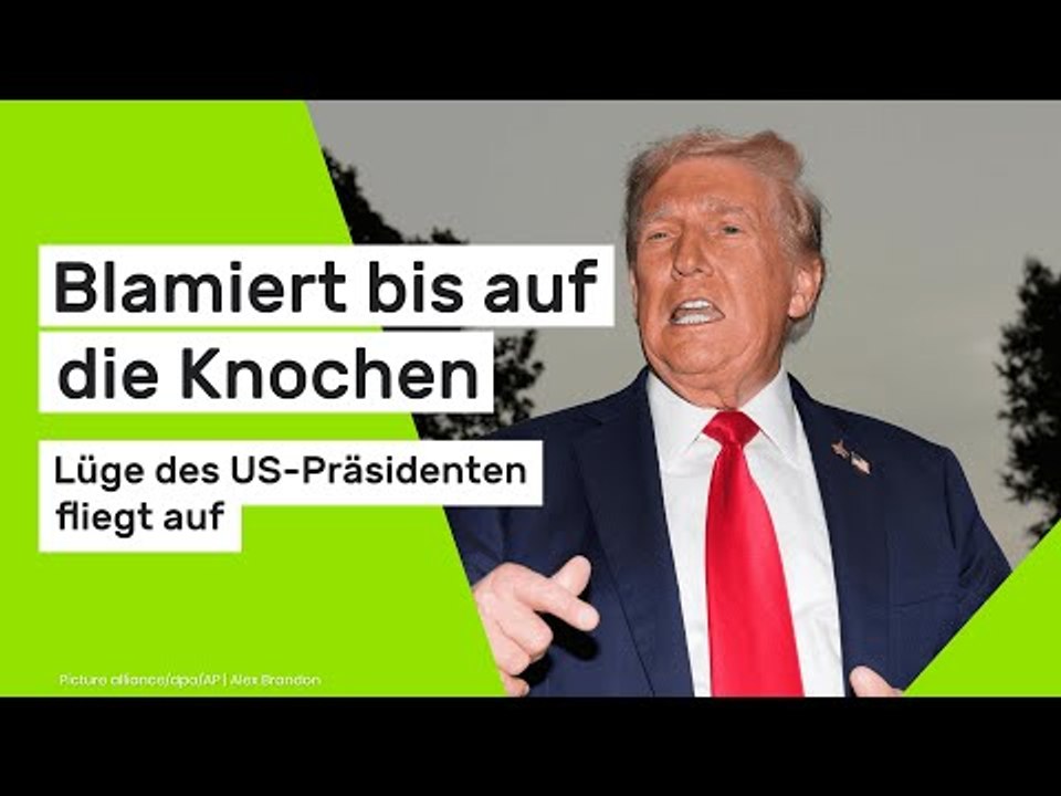 Donald Trump: Blamiert bis auf die Knochen - Lüge des US-Präsidenten fliegt auf