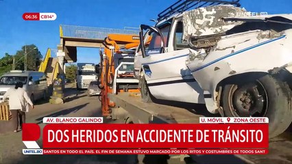 Dos heridos tras el choque de un vehículo contra un camión que hacía fila por diésel