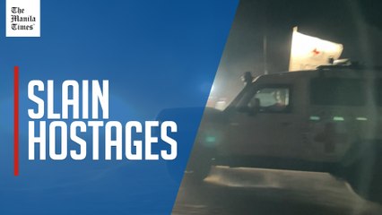 Red Cross Vehicles in Gaza Amid Release of Hostage Remains 🚑