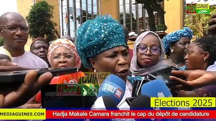 Hadja Makale Camara dépose officiellement sa candidature pour la présidentielle de 2025