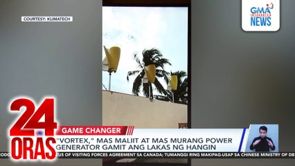 "Vortex," mas maliit at mas murang power generator gamit ang lakas ng hangin | 24 Oras