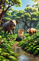 CAT FAMILY IN JUNGLE