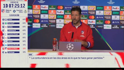 Rueda de prensa completa del Cholo Simeone previa al Atlético de Madrid vs Union Saint-Gilloise de Champions League