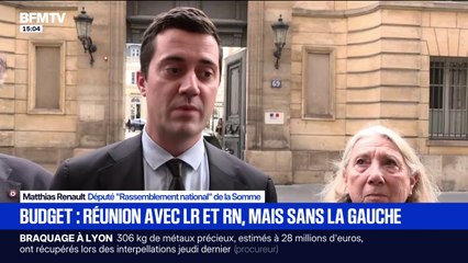 Budget: "On va tout droit vers les ordonnances ou la loi spéciale", affirme Matthias Renault (RN)