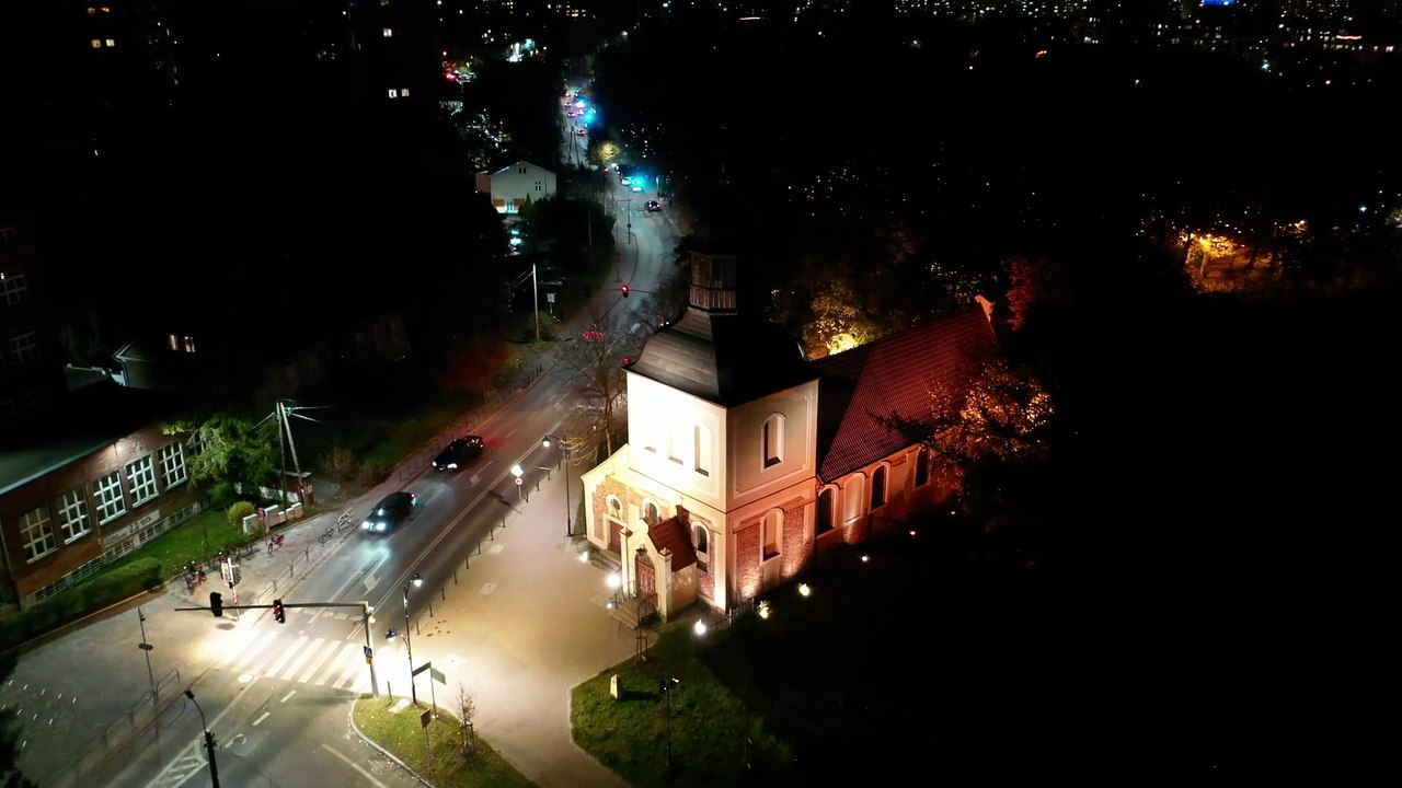 Wszystkich Świętych w Oliwie z lotu ptaka