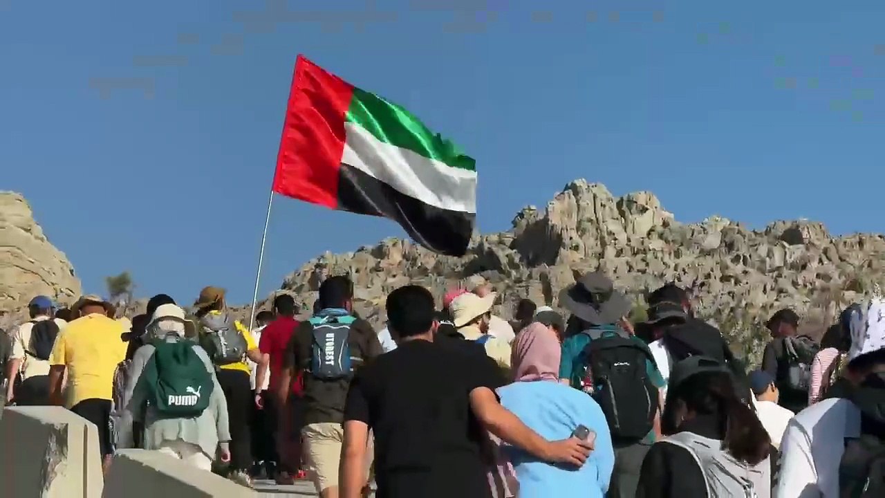 Watch: 1,200 hikers conquer RAK's Jebel Jais to mark UAE Flag Day at 1,900m