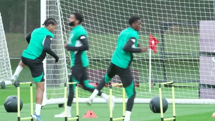 Liverpool Champions League training ahead of Real Madrid