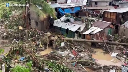 El tifón Kalmaegi deja tres muertos y 12 desaparecidos en Filipinas